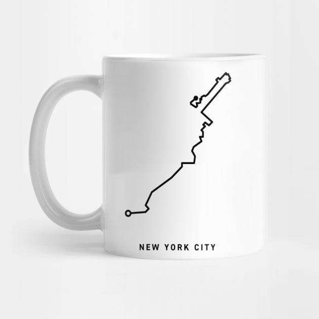 New York City Marathon Course Map by Kyle O'Briant